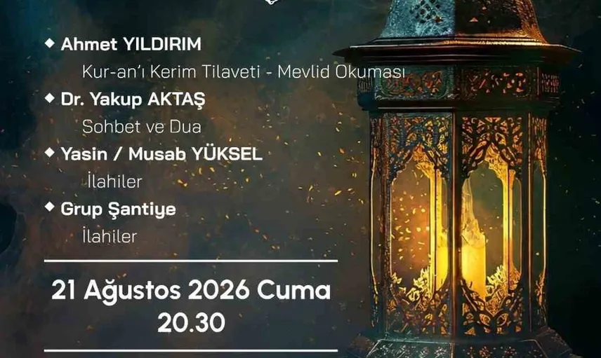 Kandil gecesinde manevi bir buluşma: Talas'ta özel program