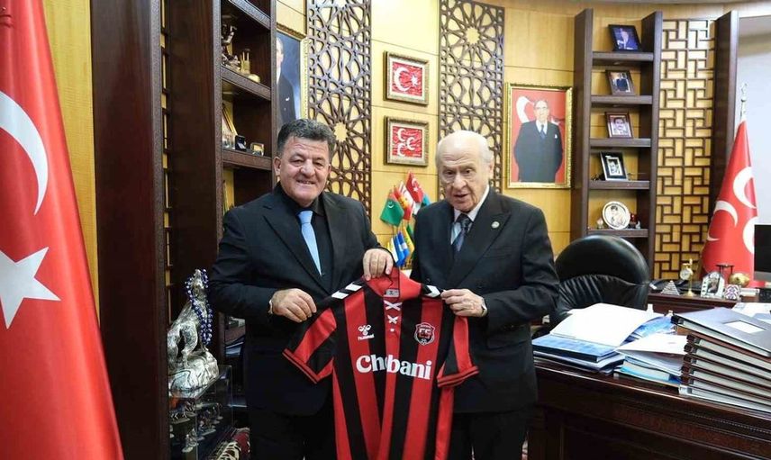 Erzincanspor yönetimi, MHP lideri bahçeli’yi ziyaret ederek destek istedi