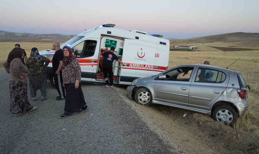Kırıkkale'de otomobil takla attı, 4 kişi yaralandı