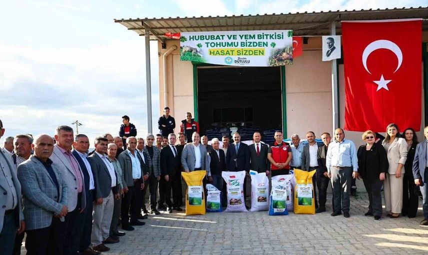 Manisa'da üreticilere tohum ve orman yangınları için tanker desteği