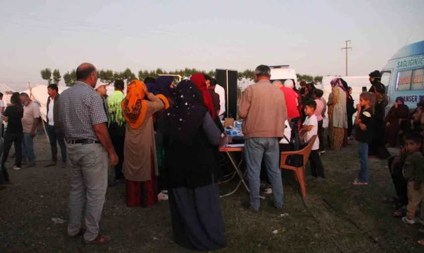 Çarşamba'da mevsimlik tarım işçilerine sağlık taraması yapıldı