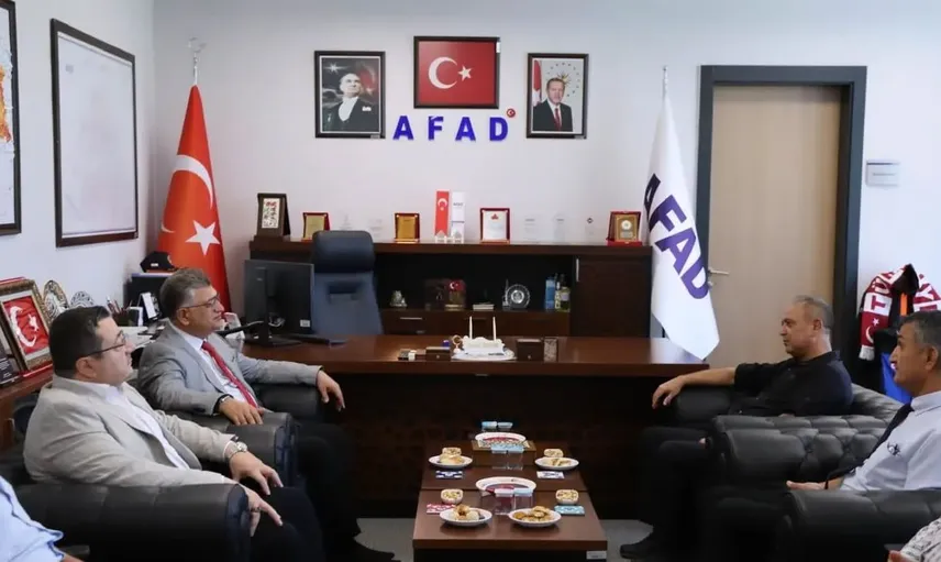 Rektör kızıltoprak'tan afad il müdürlüğüne anlamlı ziyaret