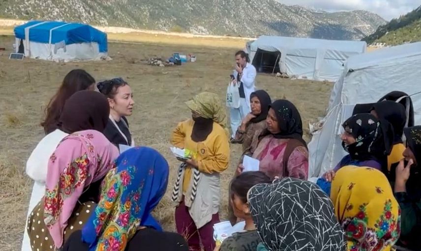 Derebucak'ta mevsimlik tarım işçilerine yönelik sağlık taraması yapıldı