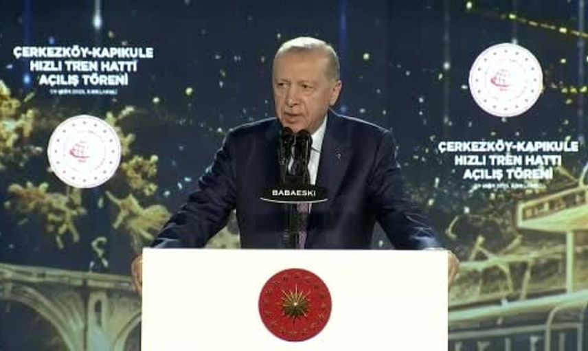 Cumhurbaşkanı Erdoğan hızlı tren seferlerine ilişkin önemli açıklamalar yaptı