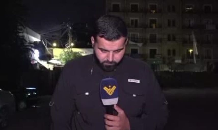 Canlı yayında İsrail saldırısına uğrayan Lübnanlı muhabir hastaneye kaldırıldı