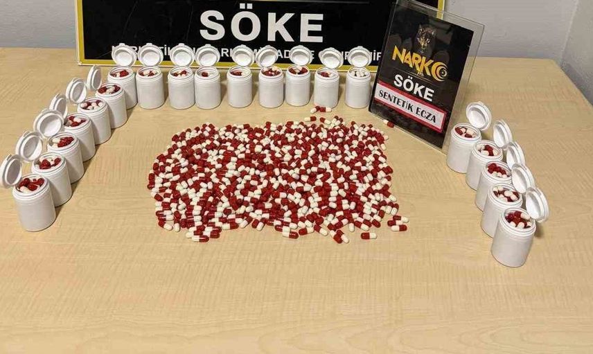 Söke ve Kuşadası'nda uyuşturucu operasyonu: 2 bin adet sentetik ecza ele geçirildi