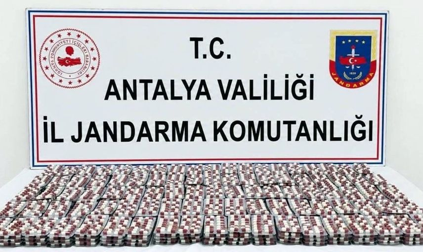 Manavgat’ta uyuşturucu operasyonu: 6 bin 540 sentetik hap ele geçirildi