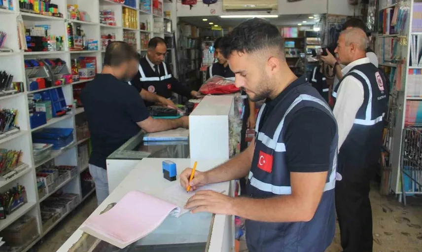 Şanlıurfa'da kırtasiye denetimleri sonucu cezalar kesildi