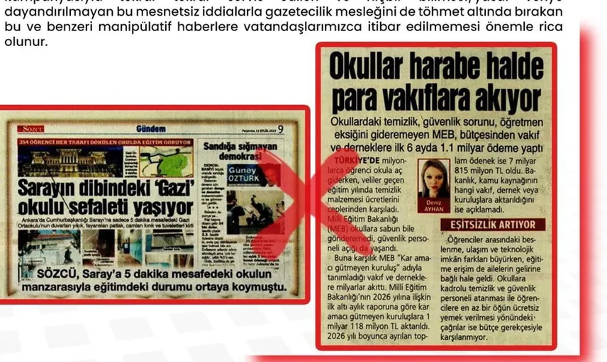 MEB dezenformasyonla mücadelede kararlılık sergiliyor