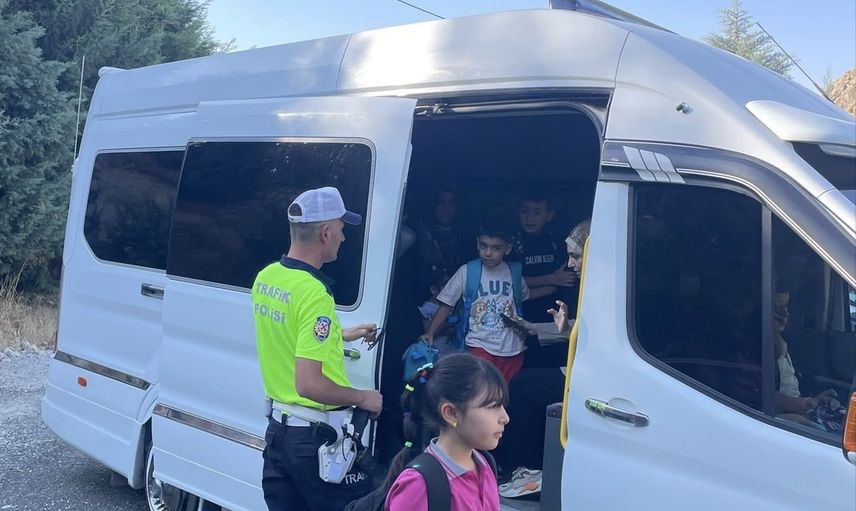 Çemişgezek'te eğitim yılının başlangıcında öğrenci servislerine yoğun denetim