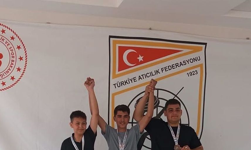 Kayseri’nin genç yıldızı Türkiye trap şampiyonu oldu