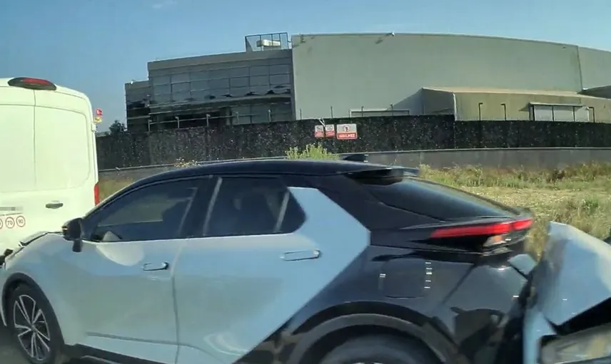 Şile'de zincirleme trafik kazası anbean kaydedildi
