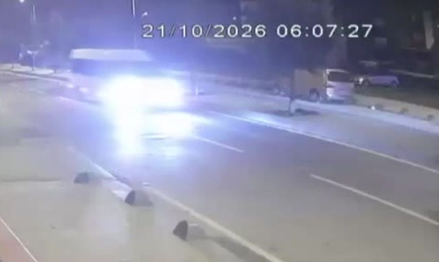 Arnavutköy'de trafik kazası güvenlik kamerasında: 9 yaralı