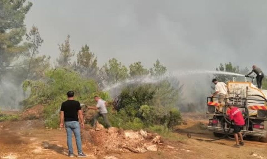Aksu ormanlarında yangın alarmı: Ekipler seferber oldu