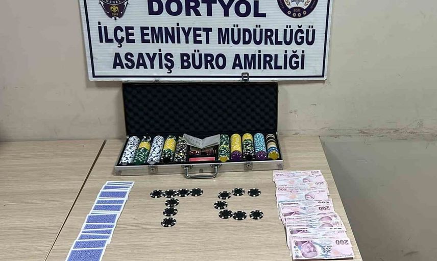 Hatay'da kumar operasyonu: 6 kişiye büyük ceza