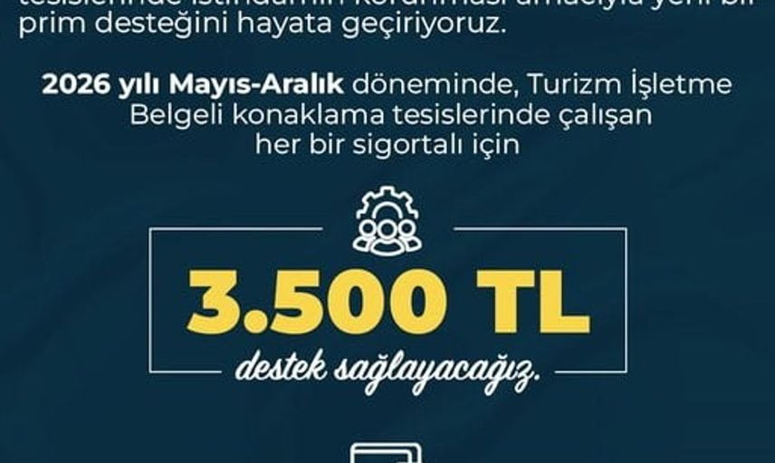 Bakan Işıkhan, turizm sektöründe istihdama 6 milyar liralık destek sağlanacağını açıkladı