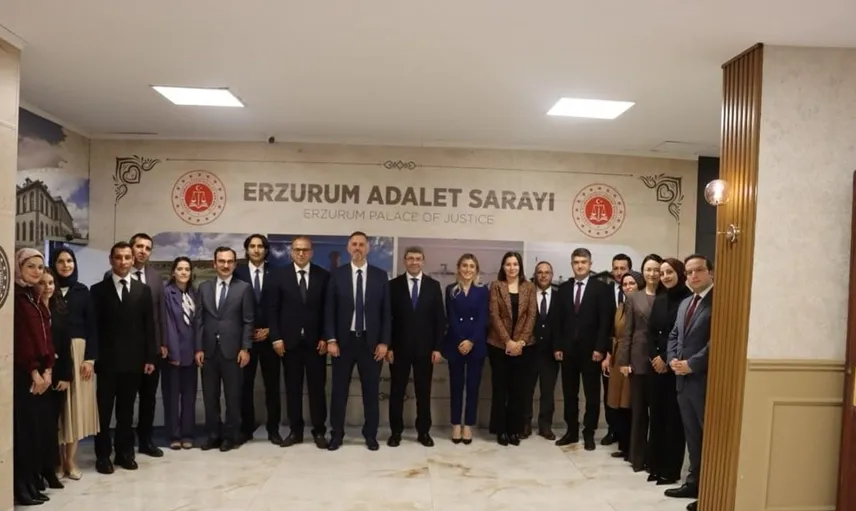 HSK heyeti, Erzurum Adliyesi'nde adli süreçleri değerlendirdi