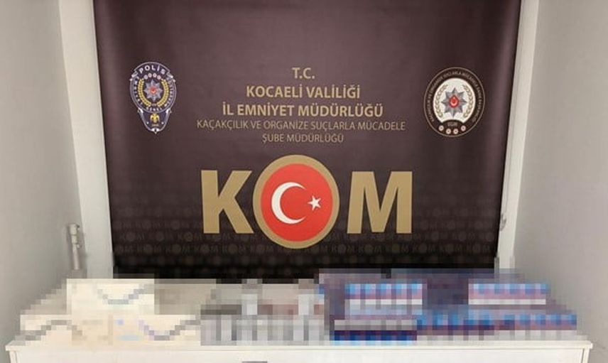 Kocaeli'de gümrük kaçağı sigara ve tütün yakalandı
