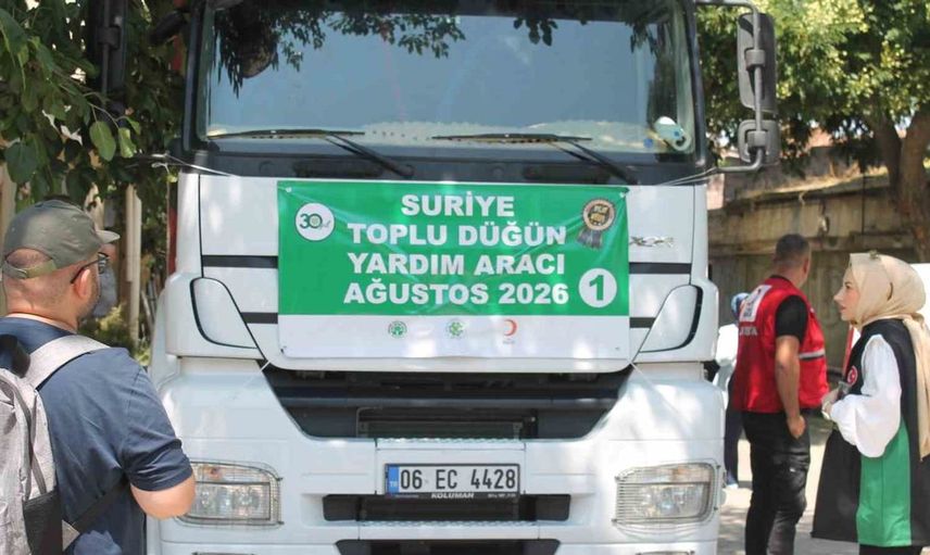 Konya’dan Suriye’deki ihtiyaç sahibi nişanlı çiftlere yardım