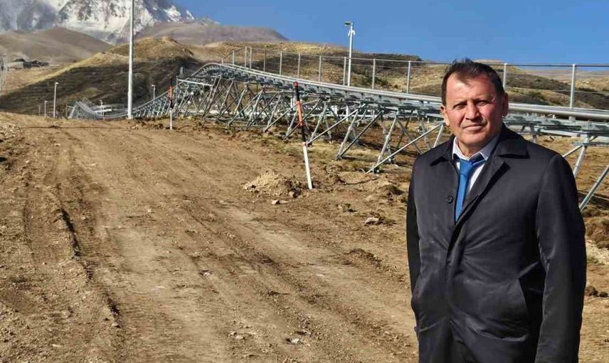 Ali İhsan Kabakcı, erciyes dağ kızağı tesisinin inşaatını yerinde inceledi