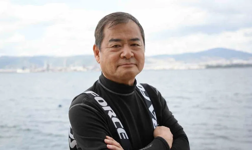 Yoshinori Moriwaki Gölcük'te deprem izlerini su altında inceledi