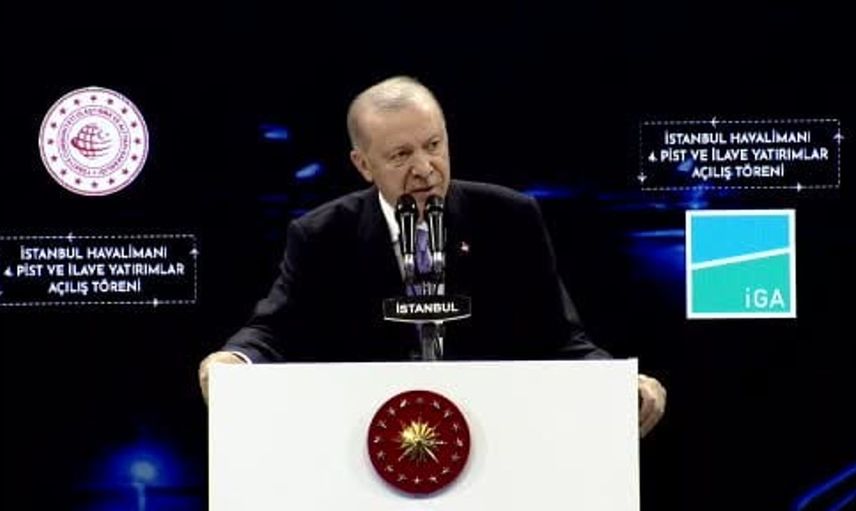 Cumhurbaşkanı Erdoğan, İstanbul Havalimanı'nın başarılarını duyurdu