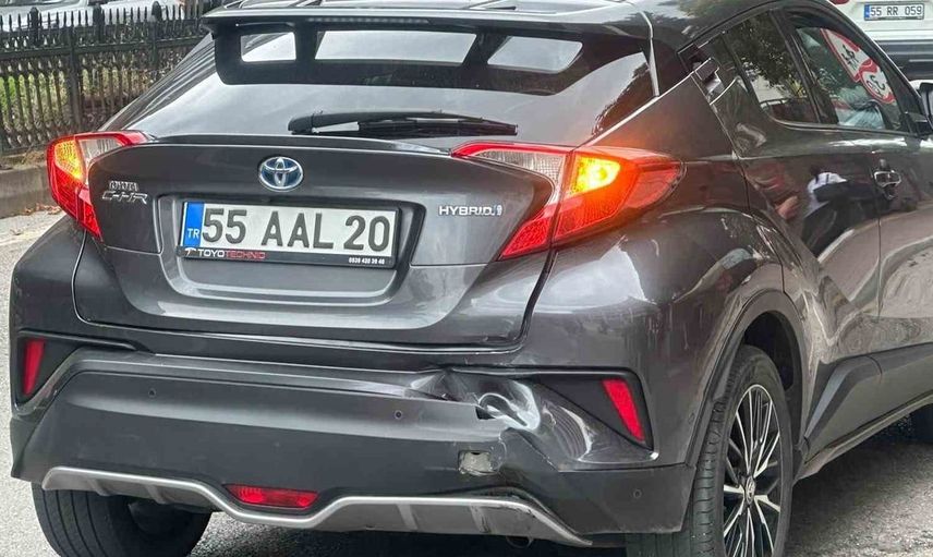 Samsun'da motosikletin SUV araca çarpması sonucu bir kişi yaralandı