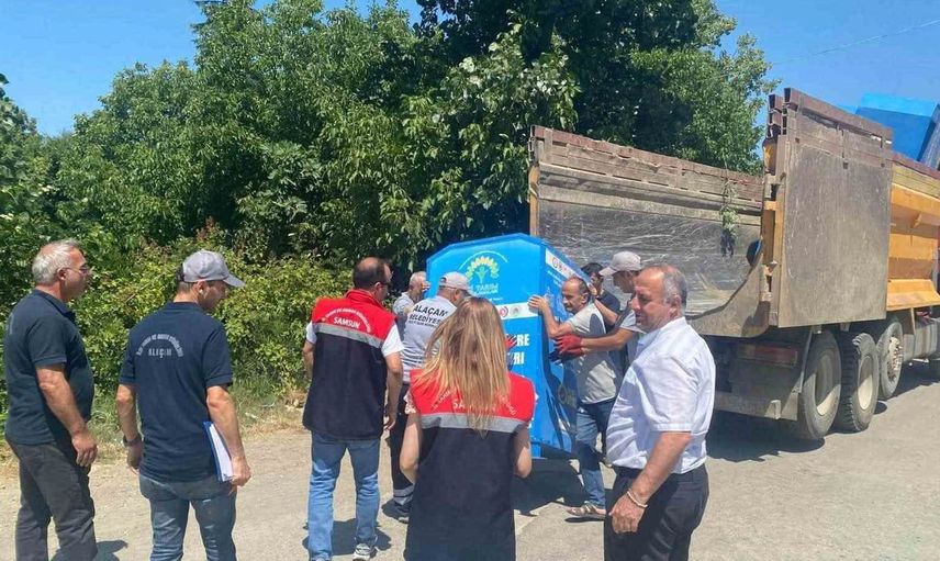 Samsun’a bitki ambalaj atıkları için 105 yeni konteyner