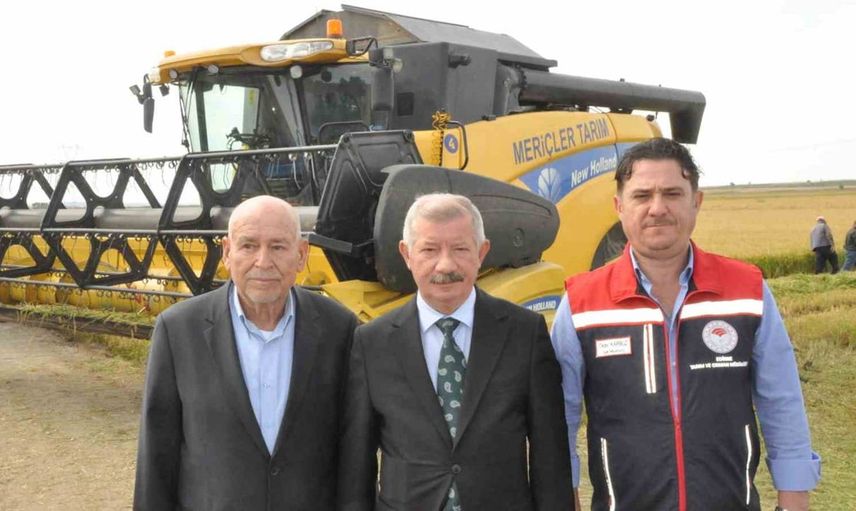 Edirne'de çeltik hasadı coşkulu bir şekilde başladı