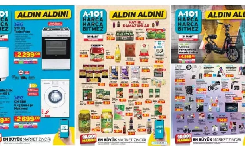 31 Mart Perşembe A101 indirimli aktüel ürünler kataloğu 2022