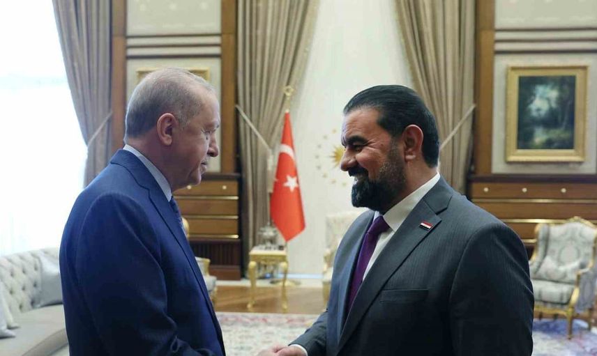 Cumhurbaşkanı Erdoğan, Irak Temsilciler Meclisi Başkanı Halbusi'yi kabul etti