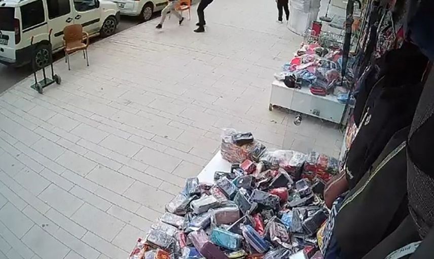 Malatya'da polisten kaçan şüphelinin yakalanma anı kaydedildi