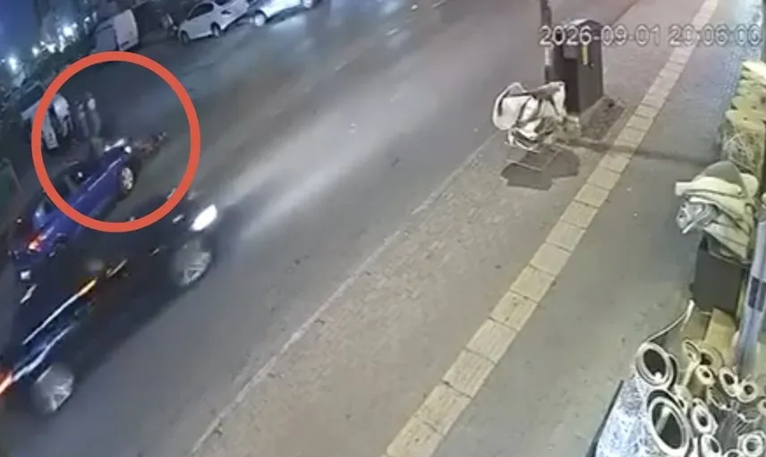 Bursa'da otobüsle çarpışan motokurye hastaneye kaldırıldı
