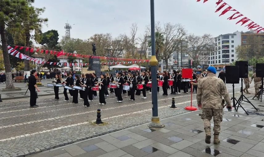 Sinop’ta Cumhuriyet Bayramı kutlamaları için prova yapıldı