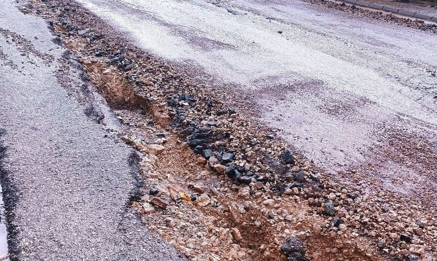 Gölbaşı'nda sel sonrası karayolu kullanılamaz hale geldi