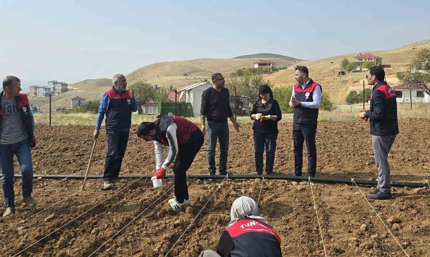 Tunceli'de yalnız yaşamak zorunda kalan üreticiye tarım ekiplerinden destek