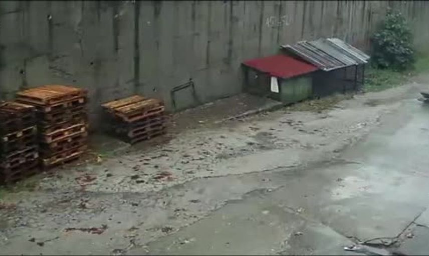 Zonguldak'ta istinat duvarı çökmesi sonrası yaşananlar görüntülendi
