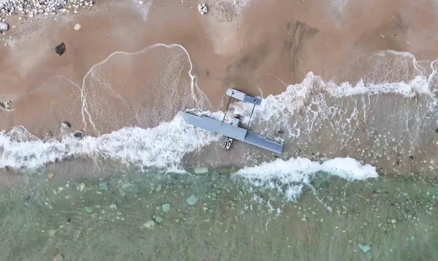 Karaburun sahilinde bulunan insansız hava aracı kontrollü şekilde imha edildi