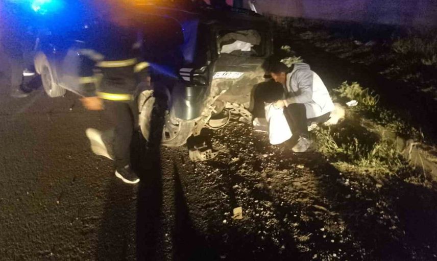 Kars’ta meydana gelen trafik kazasında dört kişi hastaneye kaldırıldı