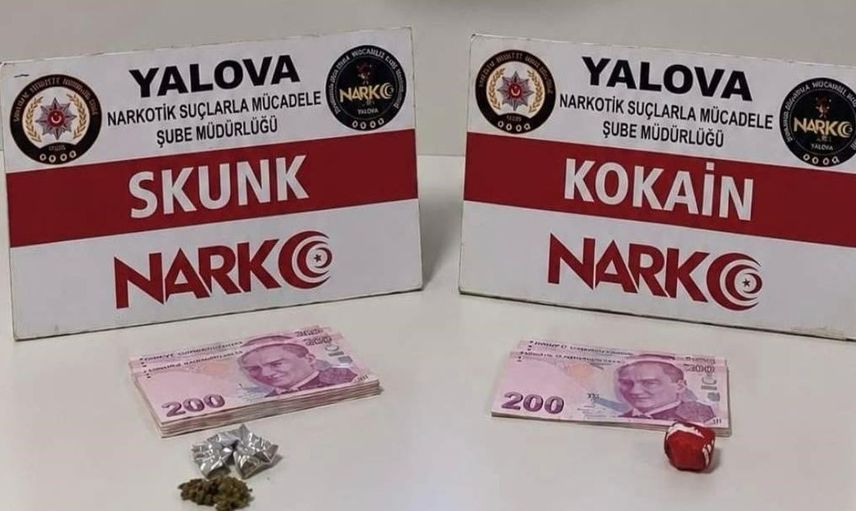 Yalova'da düzenlenen uyuşturucu operasyonunda üç kişi tutuklandı