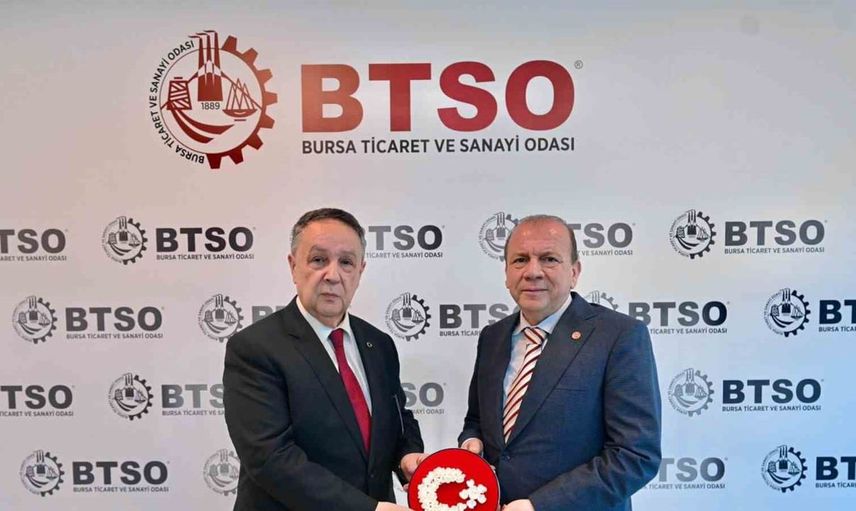 Büyük Birlik Partisi'nden BTSO'ya hayırlı olsun ziyareti
