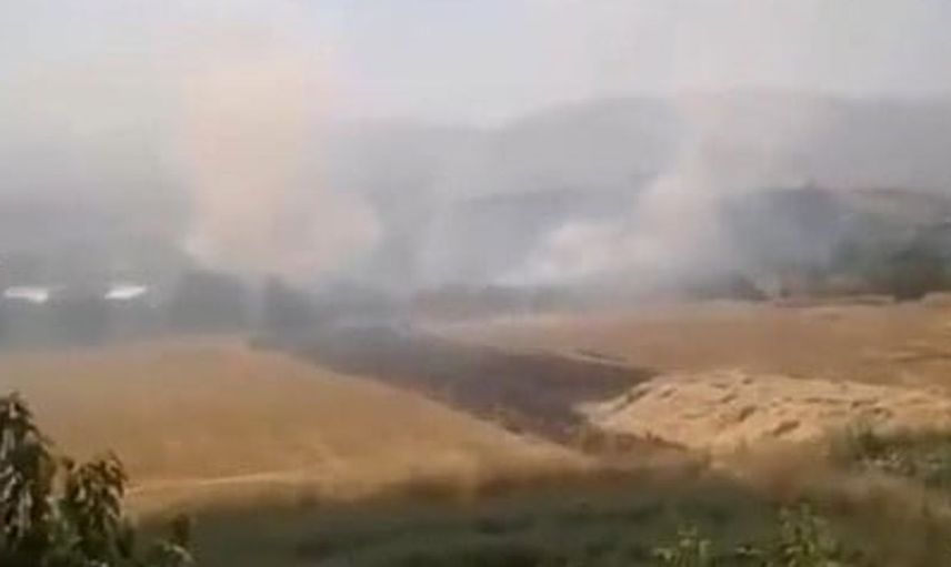 Elazığ'ın tadım köyünde otluk alanda yangın kontrol altına alındı