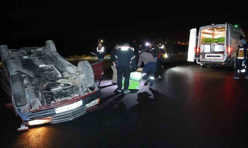 Nevşehir'deki takla atan otomobilde sürücü hayatını kaybetti