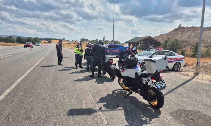 Kütahya'da motosiklet sürücülerine yönelik özel trafik denetimleri gerçekleştirildi