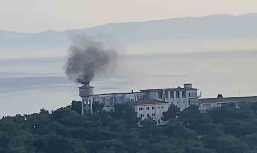Tarihi heybeliada sanatoryumu'nda korkutan yangın paniği