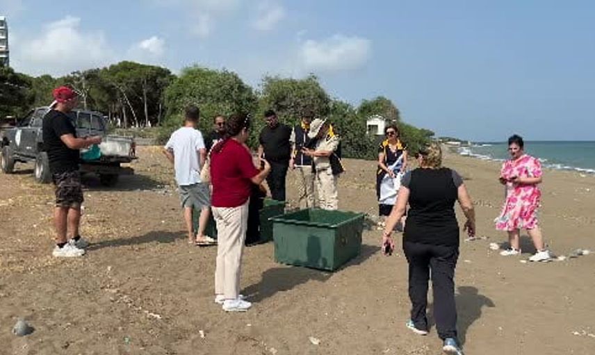 Mersin'de uydu takip cihazı takılan iki deniz kaplumbağası denize bırakıldı