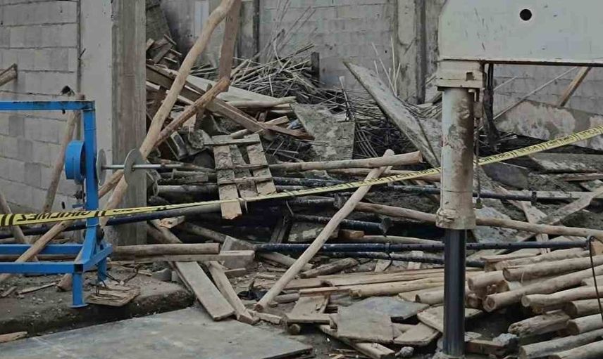 Gaziantep'te inşaatta kalıp çökmesi: 3 işçi yaralandı