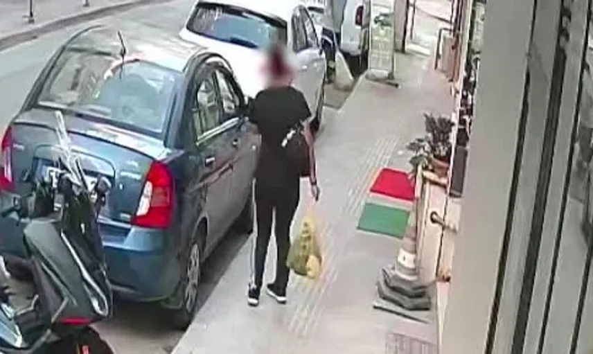 Samsun'da pastırma hırsızlığı: Kadının fırından aldığı anlar kamerada