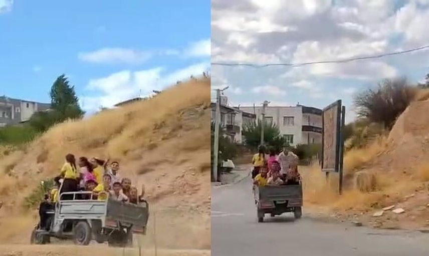 Siirt'te öğrencilerin tehlikeli yolculuğu gündemde: Patpatla okula gidiyorlar
