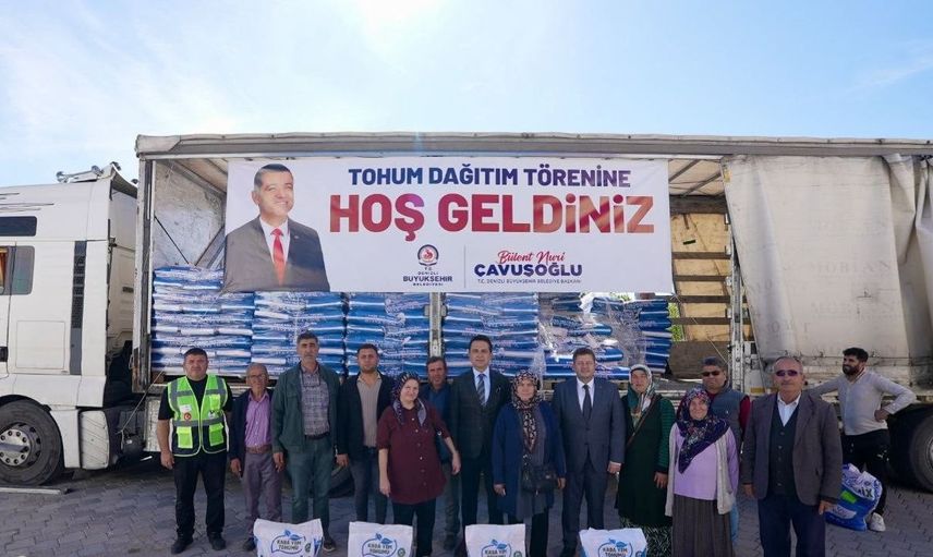 Denizli'de çiftçilere 170 ton yem bitkisi tohumu desteği sağlandı